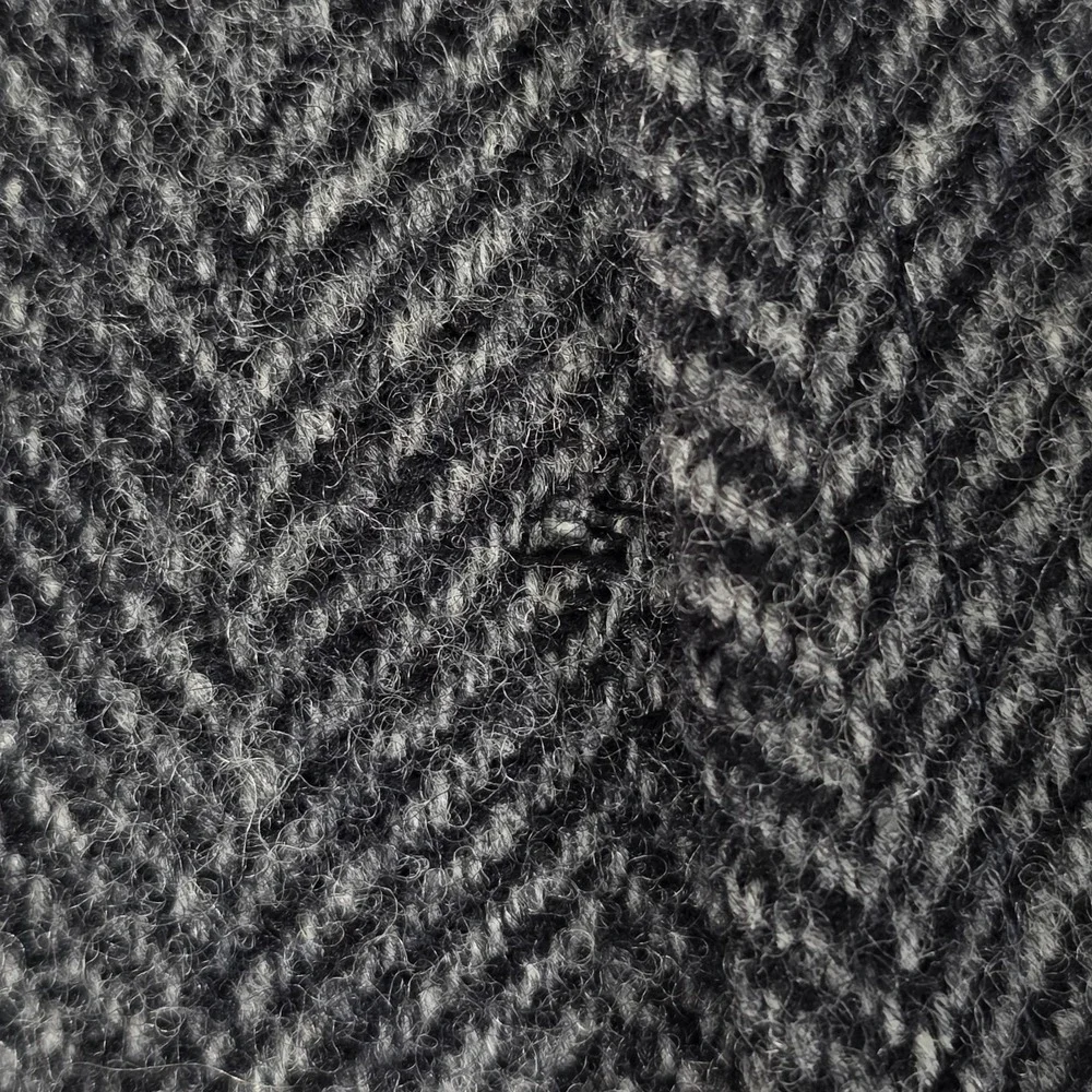 VTG Towncraft Men's Tweed Sport Coat Blazer Two Button Gray Herringbone Wool 42R